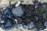 Dark Blue Fluorite Crystal Cluster - Inner Mongolia #146659-1